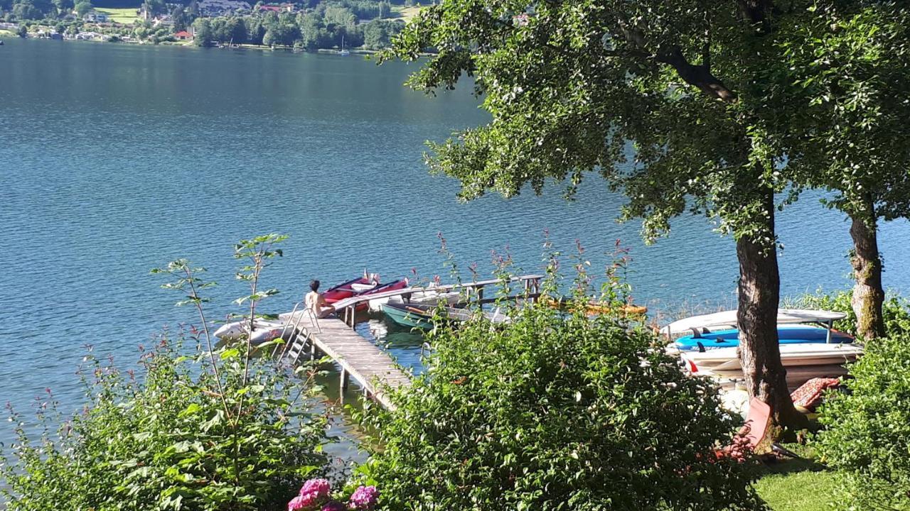Anna Seeblick Appartement, Haus Haensel&Gretel Am Ossiachersee Mit Direktem Seezugang, Hallenbad Bodensdorf Ngoại thất bức ảnh