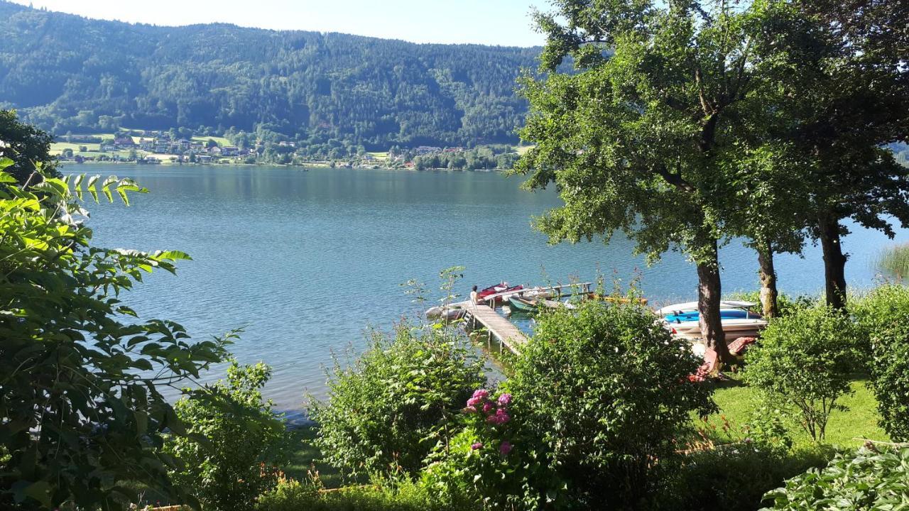 Anna Seeblick Appartement, Haus Haensel&Gretel Am Ossiachersee Mit Direktem Seezugang, Hallenbad Bodensdorf Ngoại thất bức ảnh